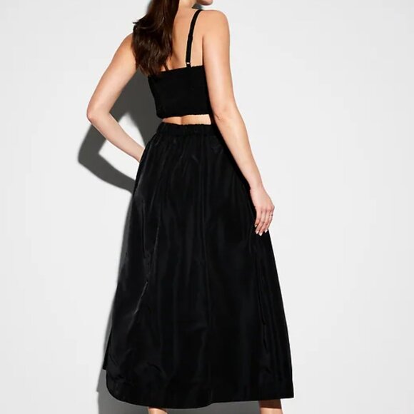 The Occasion by Old Navy High-Waisted Taffeta Midi Skirt - Picture 3 of 4